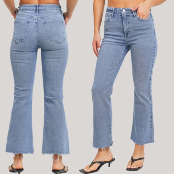 Just Black Denim U.S.A. HR Kick Flare Jeans - Picture 2 of 7